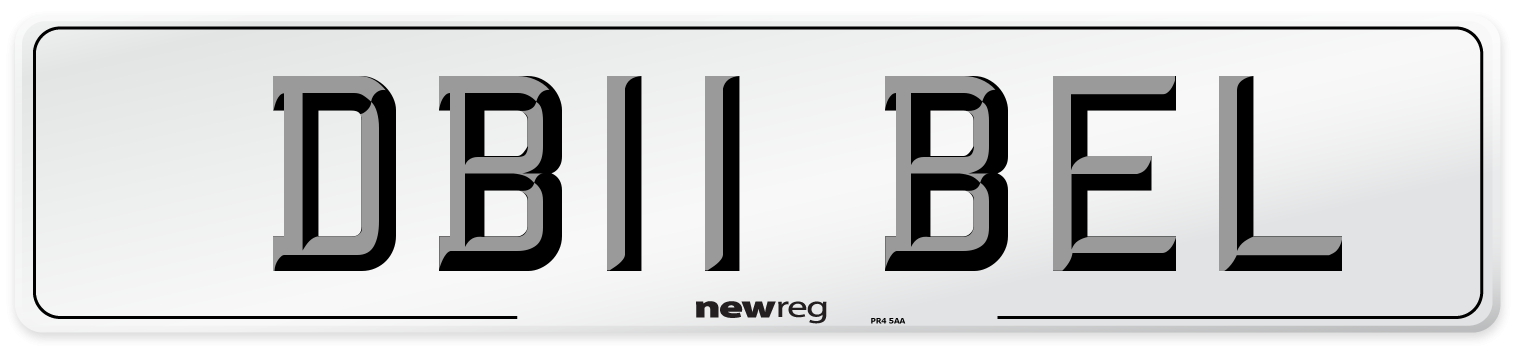 DB11 BEL Number Plate from New Reg